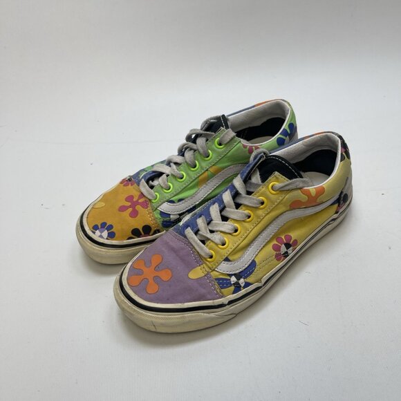 Vans Old Skool 36 DX Pyschedelic Floral AOP Boho Groovy Multicolor Women 7 US - Picture 4 of 14
